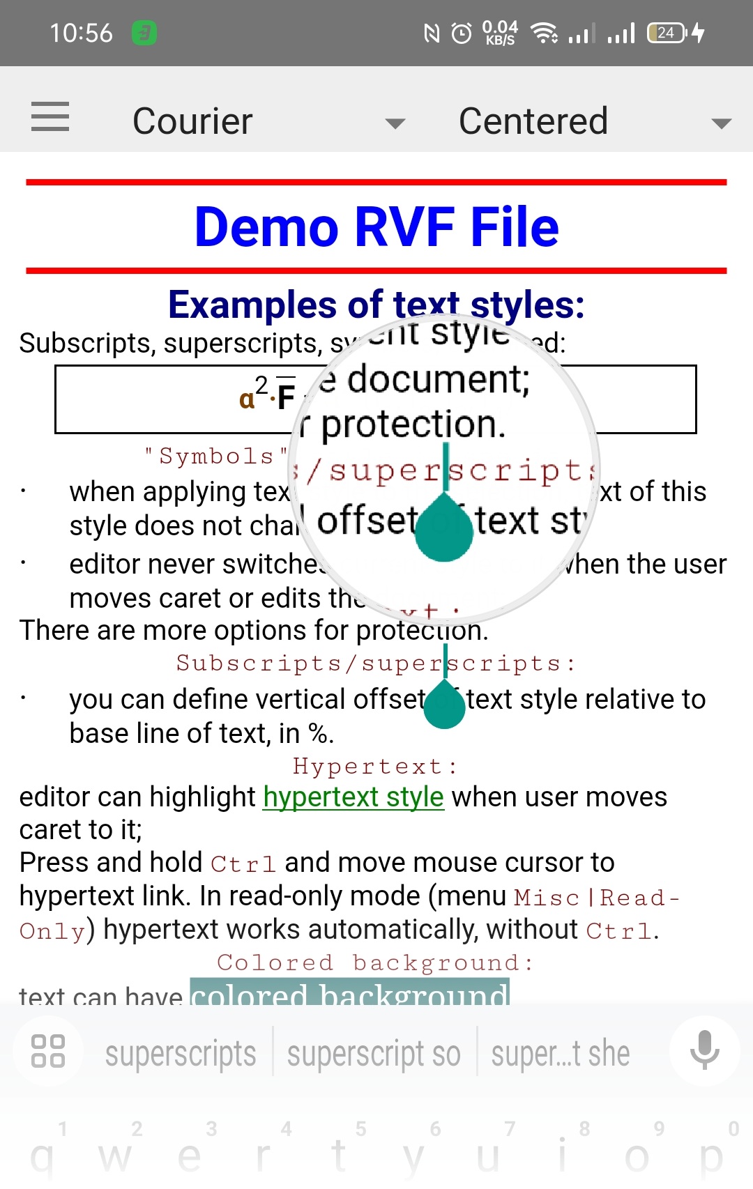 Delphi 12 Android FireMonkey:    TRichViewEditor